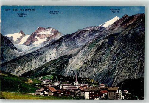 3906 Saas-Fee - Fletschhorn Laquinhorn Weissmies