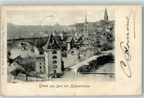 3000 Bern Berne 1902 - Nydeckbrücken