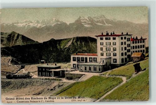 Rochers de Naye 1911 - Zahnradbahn Grand Hotel