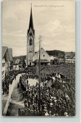 9064 Hundwil - Kirche Landsgemeinde