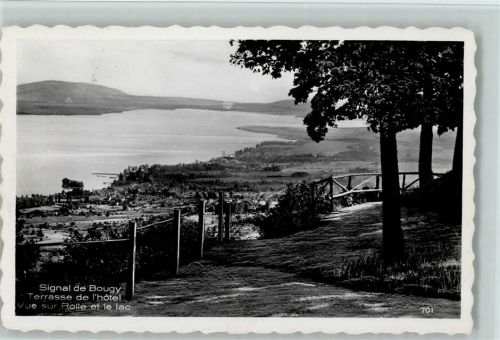Signal-de-Bougy - Terrasse de l'hotel vue sur Rolle et le lac