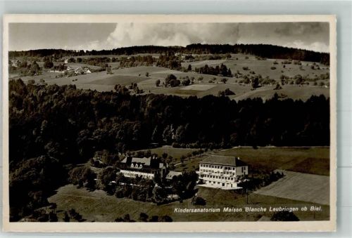 2533 Leubringen Evilard 1943 Foto AK Kinder- Sanatorium