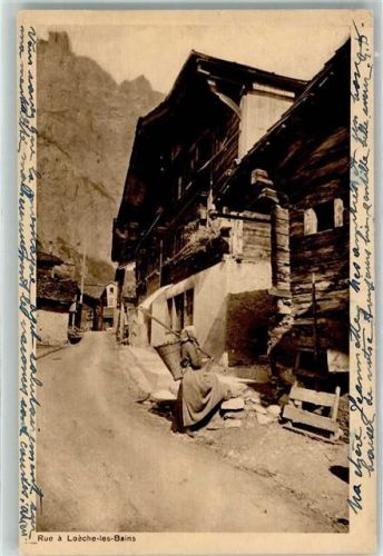 3954 Leukerbad Loèche-les-Bains 1916 - Rue