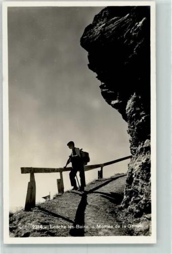 3954 Leukerbad Loèche-les-Bains - Bergwanderer