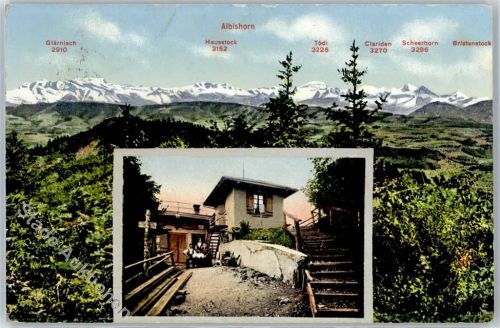 Albishorn - Blick auf Glärnisch, Hausstock, Tödi, Clariden, Scheerhorn, Bristenstock