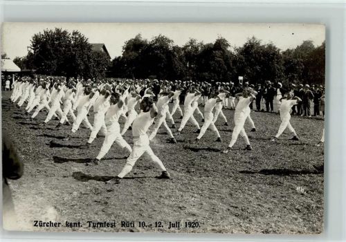 8630 Rüti ZH - Zürcher Kant. Turnfest 1920 AK