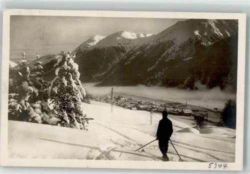 7505 Celerina/Schlarigna - Piz Aälbis Winter Skifahrer