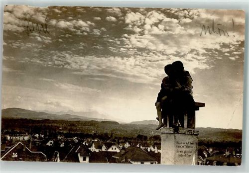 8600 Dübendorf Gebrauchsspuren Feldpost Kaserne Schornstein Foto AK M. Burkhardt