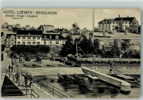 8802 Bendlikon 1916 - Hotel Löwen