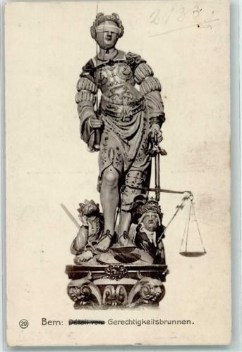 3000 Bern Berne - Detail vom Gerechtigkeitsbrunnen