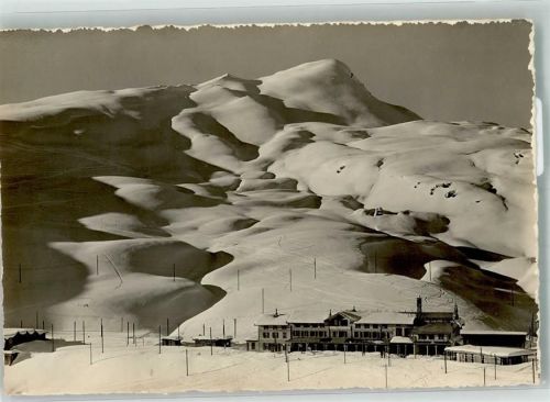 3823 Kleine Scheidegg Foto AK Winter Lauberhorn