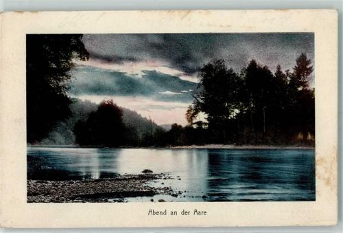 3000 Bern Berne - Abend an der Aare