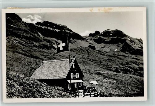 Druesberg - Drusberghütte Schweizer Flagge