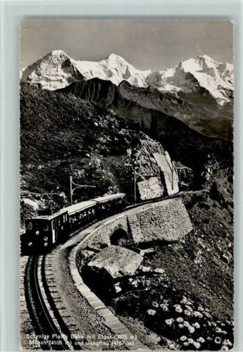 Schynige-Platte-Bahn - Schynige-Platte-Bahn mit Eiger Mönch und Jungfrau