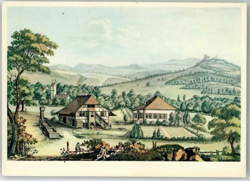 Birr sign. Aschmann Neuhof Pro Infirmis Schweiz Künstlerkarte