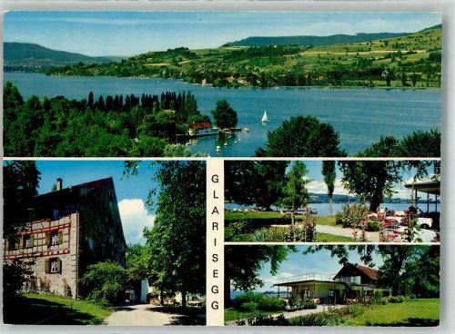 8266 Steckborn Foto AK Hotel Schwimmbad Glarisegg