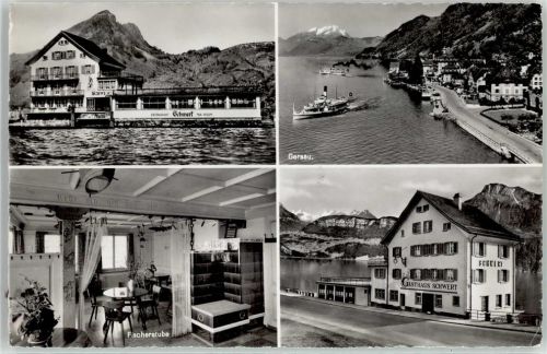 6442 Gersau - Gasthaus Schwert Seeterrasse Fischerstube