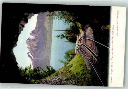 Rigibahn - Tunneldurchblick auf den Vierwaldstättersee