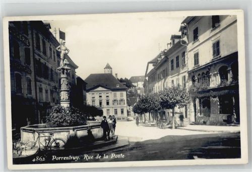 2900 Porrentruy Pruntrut 1929 - Strasse Rue de la Poste