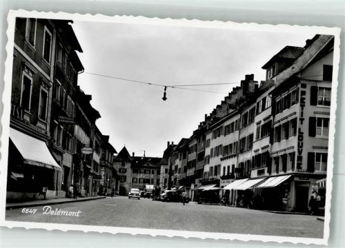 2800 Delémont Delsberg 1956 Foto AK