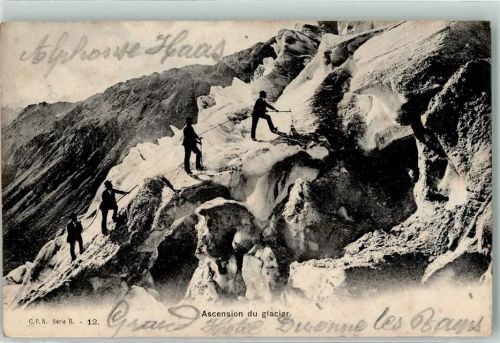 1260 Nyon 1908 - Gletscherbesteigung Ort lt. Stempel