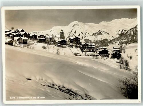 7064 Tschiertschen Winter Verlag u. Fotograf Albert Steiner