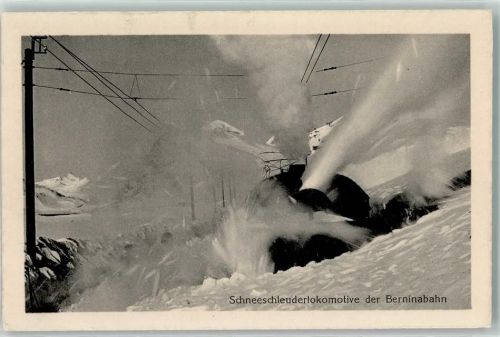Bernina - Schneeschleuderlokomative der Berninabahn