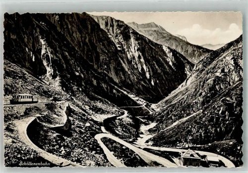 Schöllenen Foto AK Bergbahn Schöllenenbahn