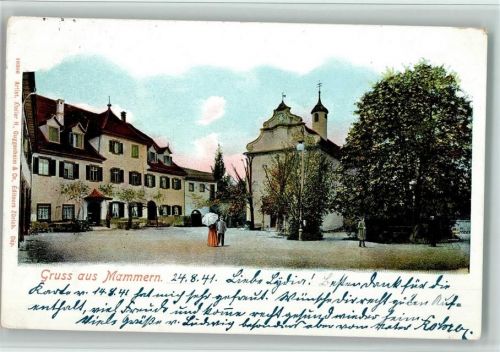 8265 Mammern - Partie bei der Kirche, Verlag Guggenheim nr. 10306, gute Erhaltung AK