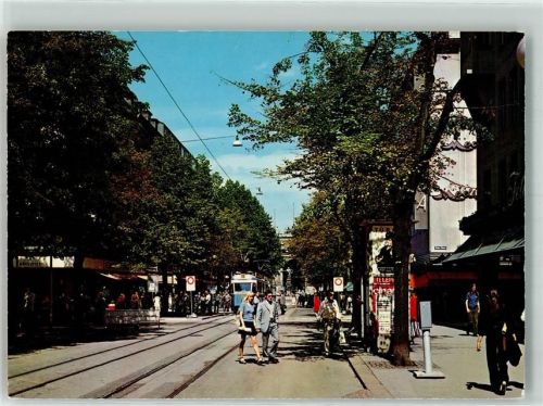 8000 Zürich - Bahnhofstrasse Litfaßsäule