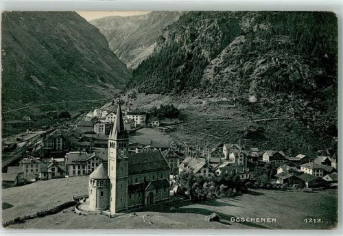 6487 Göschenen 1909 Gebrauchsspuren Kirche
