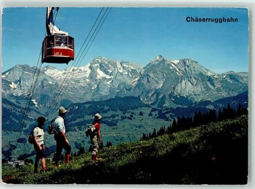 9657 Unterwasser - Chäseruggbahn Säntis Schafberg Wanderer