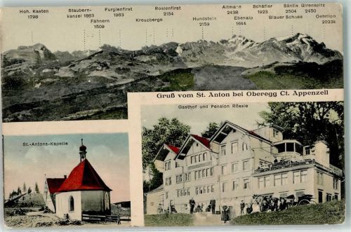St. Anton Pass 1917 - Gasthaus Pension Rössle St.-Antons-Kapelle