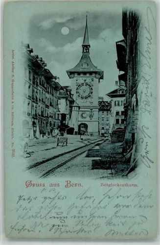 3000 Bern Berne 1900 Mondschein Zeitglockenturm