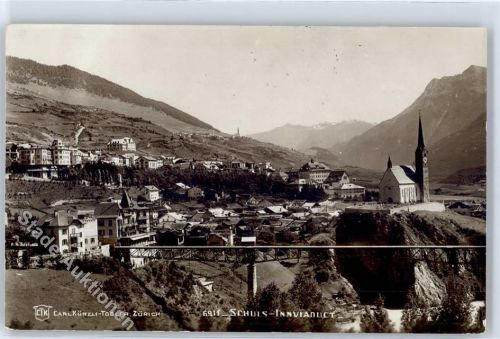 7550 Scuol Schuls - Innviadukt, Kirche