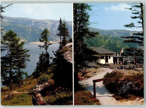 Barrage de Tseuzier Foto AK Gasthaus du Lac