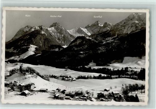 1660 Château-d´Oex - Gumfluh Rocher Plat Rübli Winter