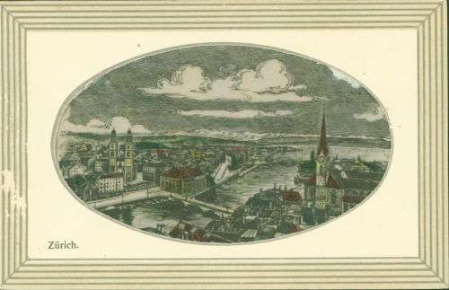 8000 Zürich - Bild auf Innenseite der Folie Reliefstruktur durch Luft