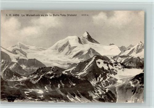 Weisshorn Randa - Le Weisshorn vue de la Bella Tola (Valais)