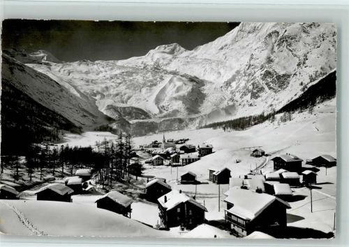 3906 Saas-Fee - Allalin und Alphubel Winteraufnahme