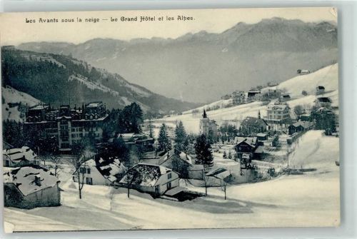 1833 Les Avants 1912 - Grand Hotel hiver