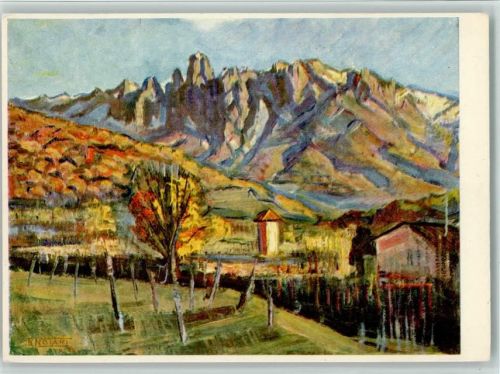 Tesserete Tessiner Landschaft sign Notari Renato Pro Infirmis Schweiz