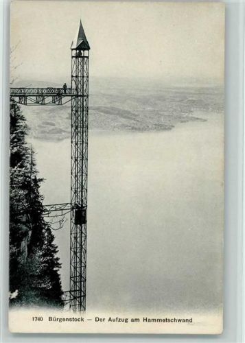 6363 Bürgenstock - Der Aufzug am Hammetschwand