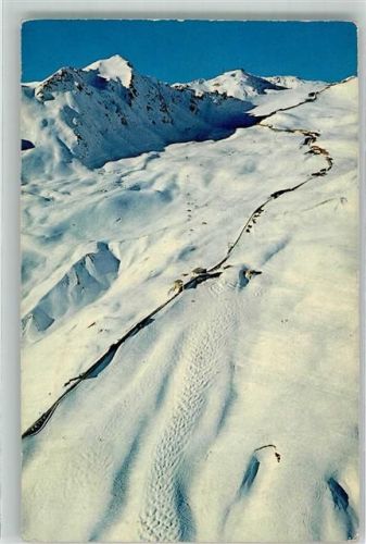 Parsenn - Winter Dorftäliabfahrt Bergbahn Weissfluhjoch