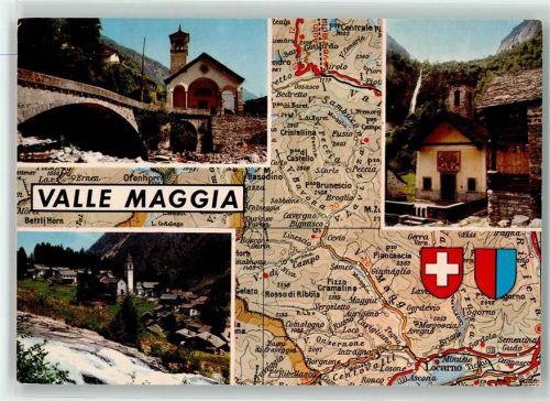 6673 Maggia - Landkarte Maggiatal