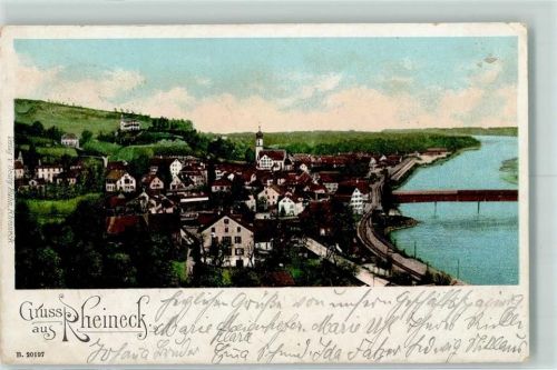 9424 Rheineck 1907 Lithographie
