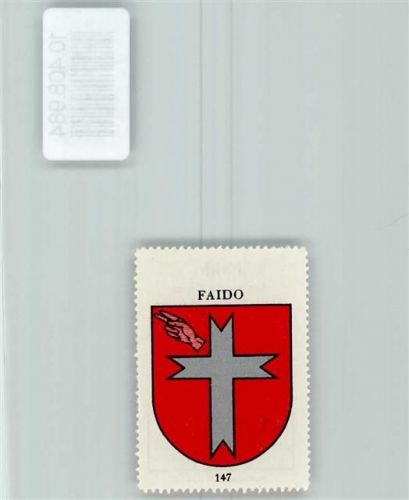 6760 Faido - Vignette Wappen Kaffee Hag ca 1920-1940