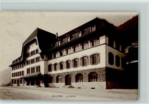 Vallorbe La Gare - Edition Perrochet-Matilie 5176 AK Bahnhof Schweiz 1919 Foto AK