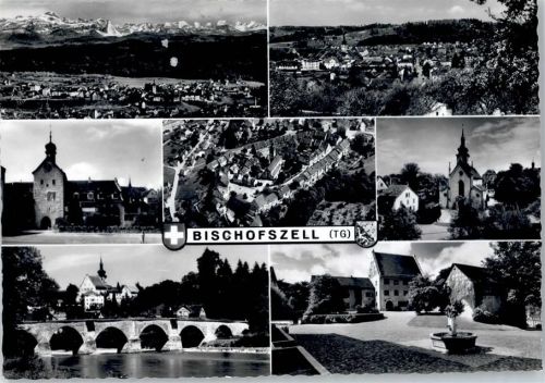 9220 Bischofszell - Gesamtansicht, Kirche, Marktplatz