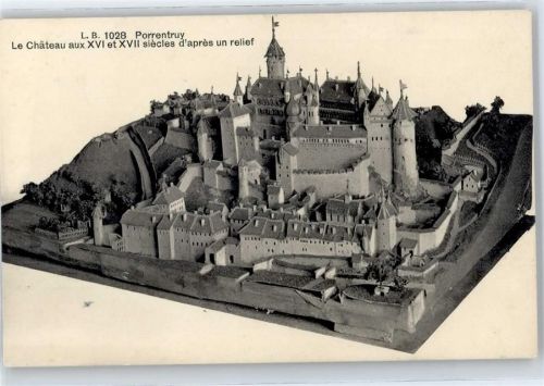 2900 Porrentruy Pruntrut - Relief , Entwurf Schloss
